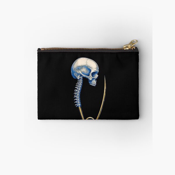 Item preview, Punk Skeleton Skull With Safety Pin Gothic Art designed and sold by elderberry.