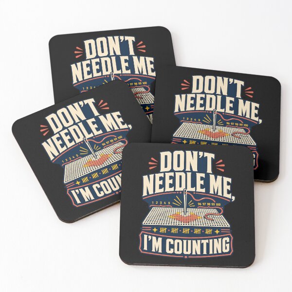 Item preview, Funny Dont Needle Me Im Counting Cross Stitching Humor Art designed and sold by elderberry.
