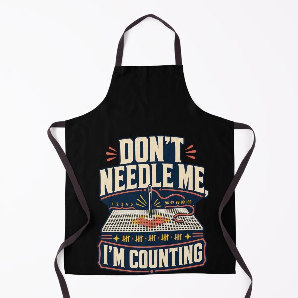 Item preview, Funny Dont Needle Me Im Counting Cross Stitching Humor Art designed and sold by elderberry.