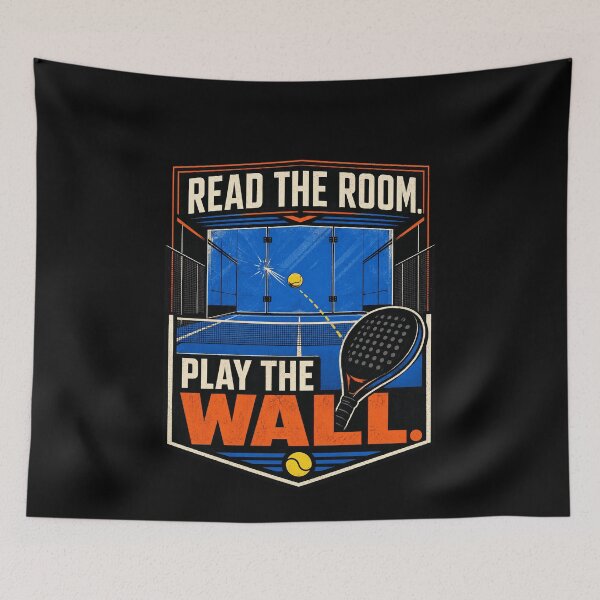 Item preview, Read The Court Play The Wall Padel designed and sold by elderberry.