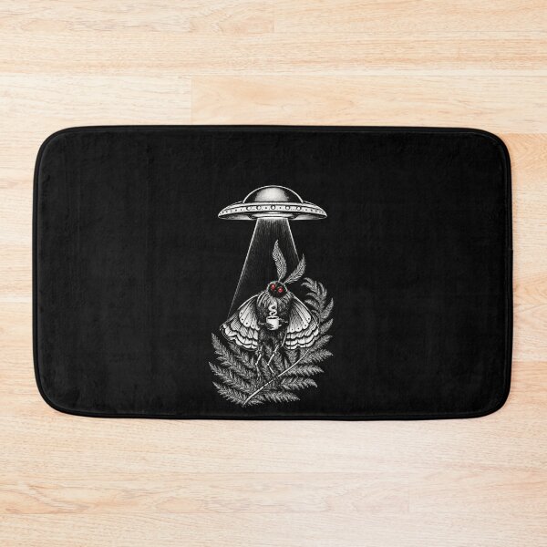 Item preview, Funny UFO Abduction Mothman Holding Coffee Cryptid Art designed and sold by elderberry.