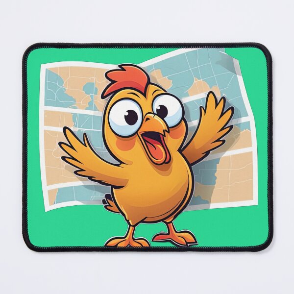 Item preview, Funny Cartoon Chicken Breaking Through Wall Cute Crazy Chick designed and sold by designerbhai009.