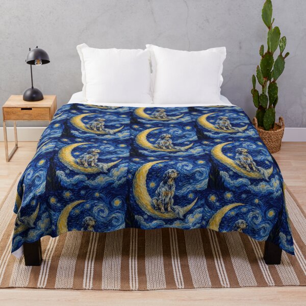 Item preview, Funny English Setter Starry Night Painting Cute Moon Stars Mom Dad Kids designed and sold by FurryHavenPH.