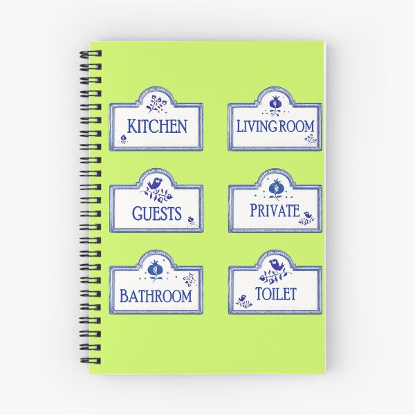 Item preview, No one gets lost in your home · Labels for doors, key rack and keyrings in pottery style designed and sold by reflejArte.