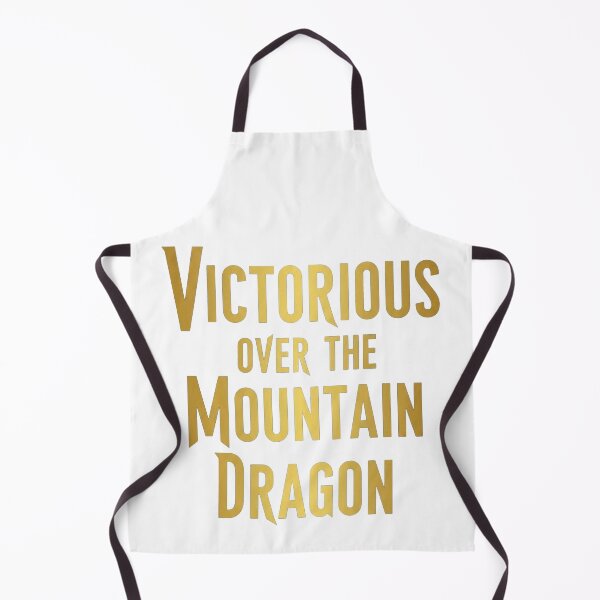 Item preview, Victorious Over The Mountain Dragon Epic Fantasy Quote designed and sold by Dzblack.