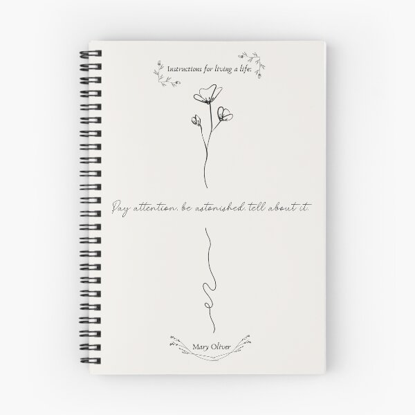 Item preview, Mary Oliver Quote Poster | Pay Attention Be Astonished Tell About It | Literary Wall Art designed and sold by Poeticrituation.