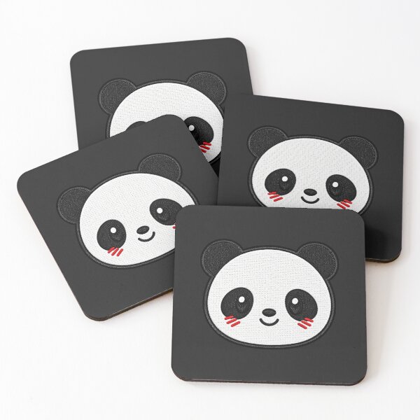 Item preview, Kawaii Panda Embroidery Patch Illustration designed and sold by ColorSplash123.