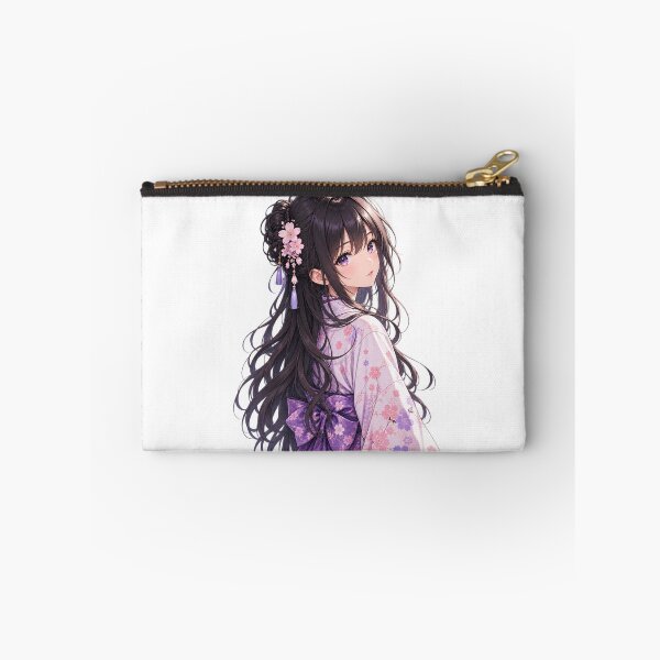 Item preview, Elegant Japanese Anime Girl | Sakura Kimono Aesthetic | Original Anime Art Sticker designed and sold by ritach11.