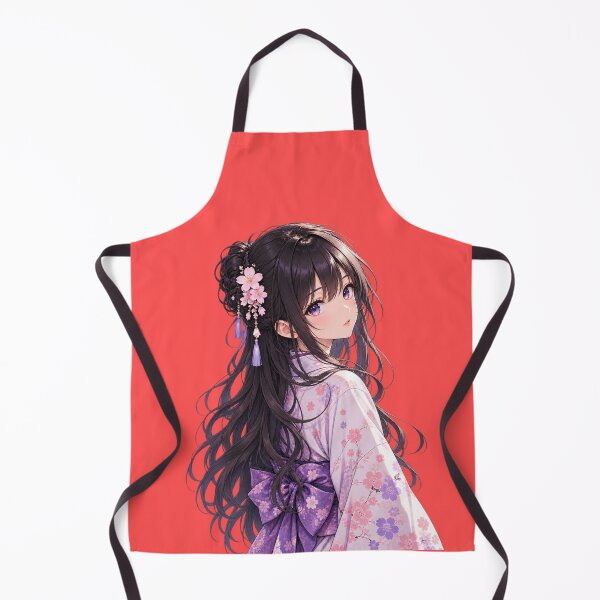 Item preview, Elegant Japanese Anime Girl | Sakura Kimono Aesthetic | Original Anime Art Sticker designed and sold by ritach11.