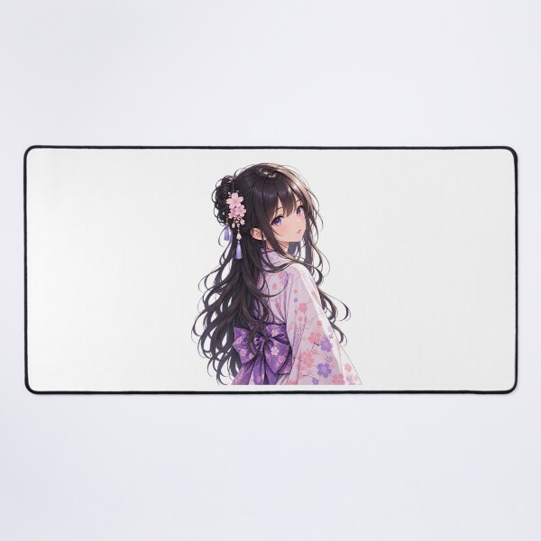 Item preview, Elegant Japanese Anime Girl | Sakura Kimono Aesthetic | Original Anime Art Sticker designed and sold by ritach11.