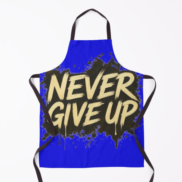 Item preview, Never Give Up Bold Motivational Typography Graphic Sticker designed and sold by zenithdecalco.