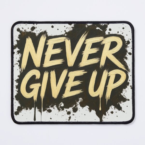 Item preview, Never Give Up Bold Motivational Typography Graphic Sticker  designed and sold by zenithdecalco.