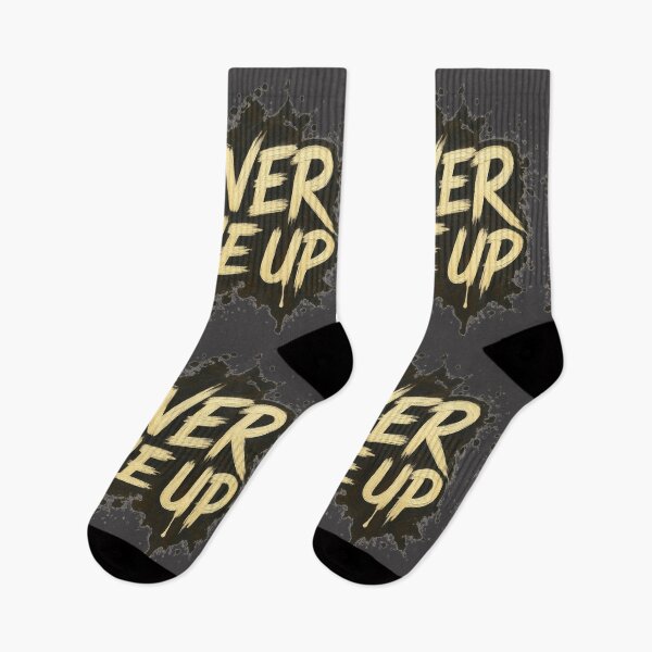 Item preview, Never Give Up Bold Motivational Typography Graphic Sticker designed and sold by zenithdecalco.