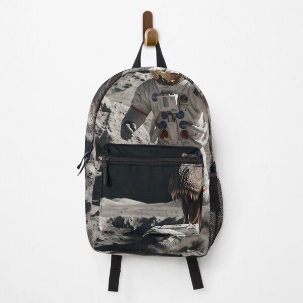 Item preview, NASA astronaut being chased by T-Rex on the moon. designed and sold by WiseBow.
