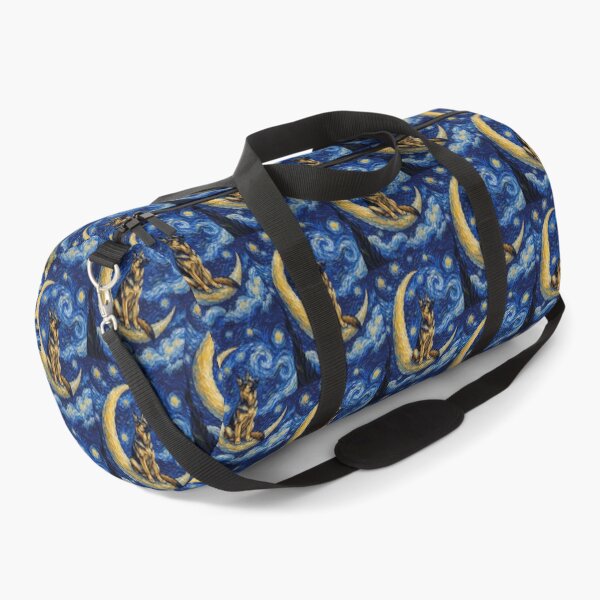 Item preview, Funny German Shepherd Starry Night Painting Cute Moon Stars Mom Dad Kids designed and sold by FurryHavenPH.