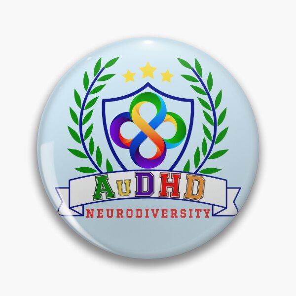 Item preview, AUDHD Neurodiversity University Logo - Rainbow designed and sold by Danspie.