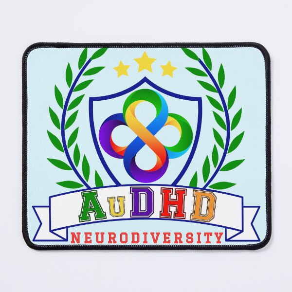 Item preview, AUDHD Neurodiversity University Logo - Rainbow designed and sold by Danspie.