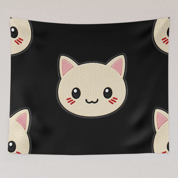 Item preview, Kawaii Cat Embroidery Patch Illustration designed and sold by ColorSplash123.