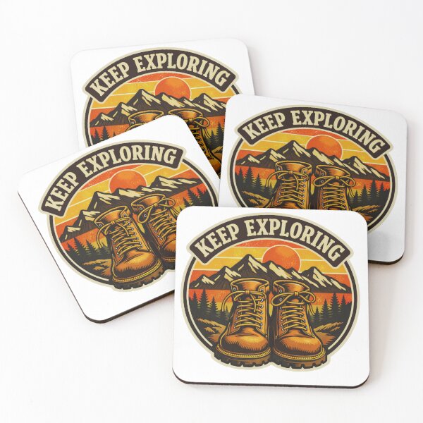Item preview, Mountain Hiking Adventure Retro Badge designed and sold by GabeMountainArt.