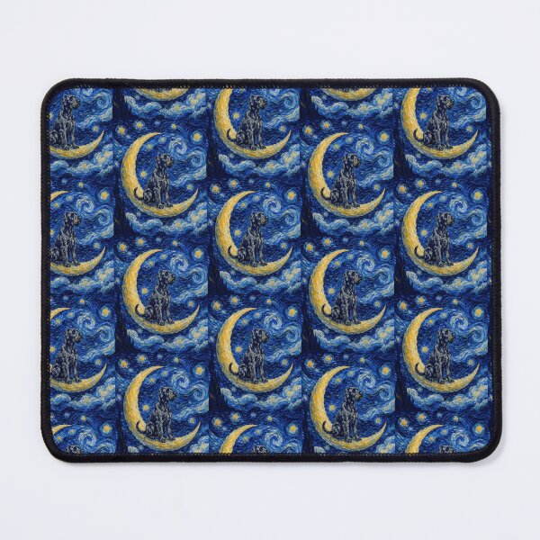 Item preview, Funny Giant Schnauzer Starry Night Painting Cute Moon Stars Mom Dad Kids designed and sold by FurryHavenPH.