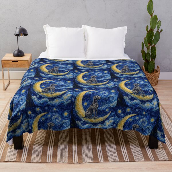 Item preview, Funny Great Dane Starry Night Painting Cute Moon Stars Mom Dad Kids designed and sold by FurryHavenPH.