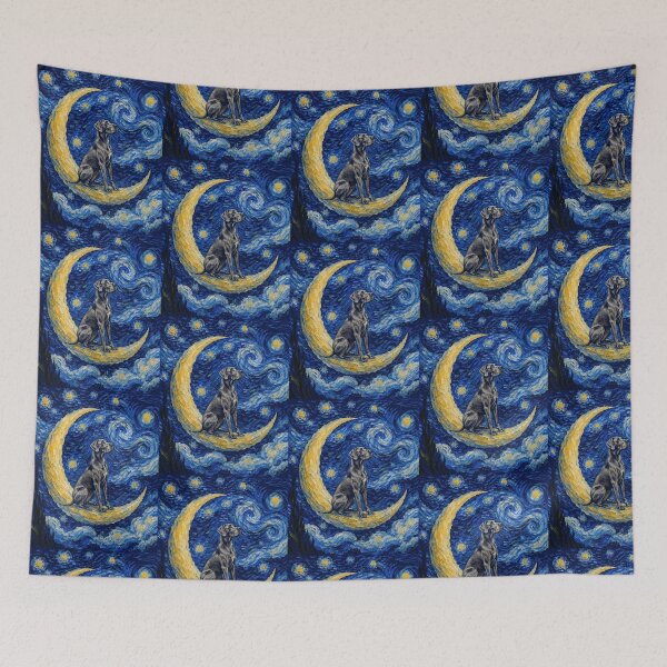 Item preview, Funny Great Dane Starry Night Painting Cute Moon Stars Mom Dad Kids designed and sold by FurryHavenPH.