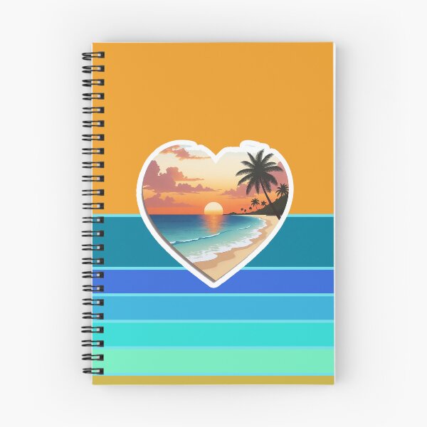 Item preview, Retro Sun Stripes and Beachy Coastal Heart with Vintage Beach designed and sold by Beachy.