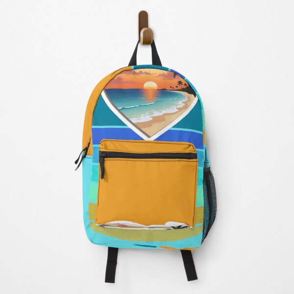 Item preview, Retro Sun Stripes and Beachy Coastal Heart with Vintage Beach designed and sold by Beachy.