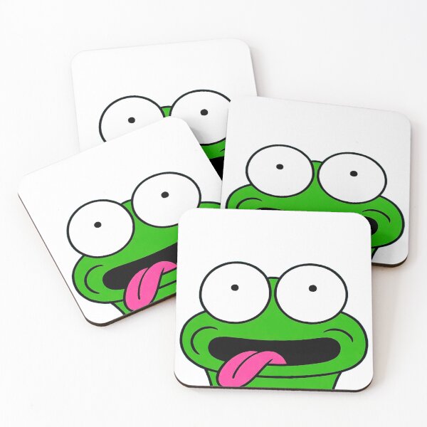 Item preview, Funny Goofy Green Frog Sticking Tongue Out designed and sold by alikencengde12.