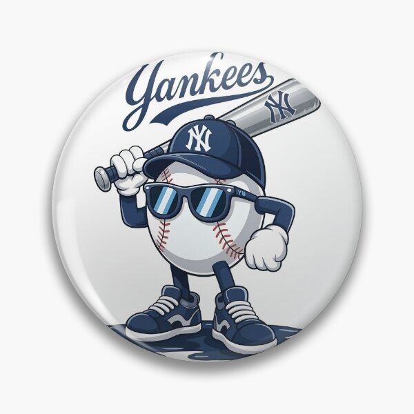 Item preview, Yankees Cool Ball Dude with Bat  designed and sold by SignAlpha.
