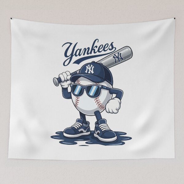 Item preview, Yankees Cool Ball Dude with Bat  designed and sold by SignAlpha.