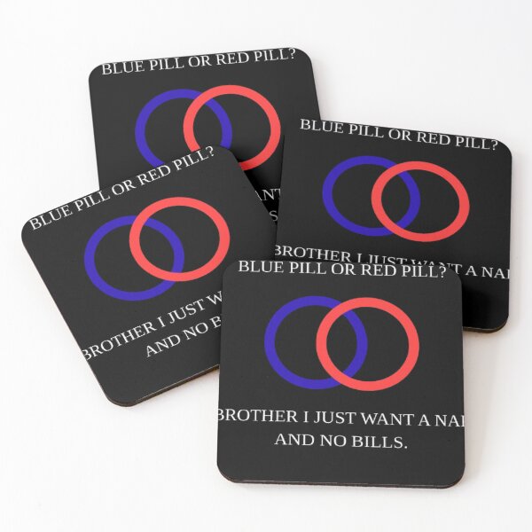Item preview, Blue Pill Or Red Pill Funny Adulting Matrix Parody designed and sold by Mircea786.