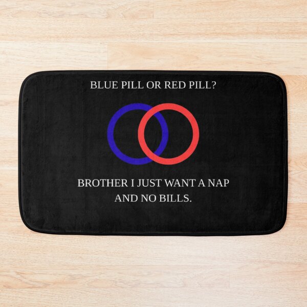 Item preview, Blue Pill Or Red Pill Funny Adulting Matrix Parody designed and sold by Mircea786.