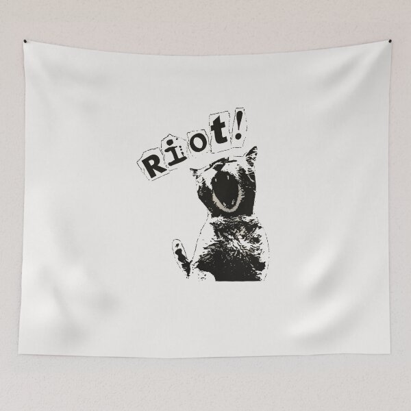 Item preview, Riot Cat Vintage Punk Protest designed and sold by Gbriel3.
