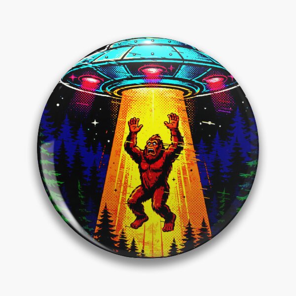 Item preview, Cryptid Sightings | UFO Abducted Bigfoot Design designed and sold by AstronautMerch.