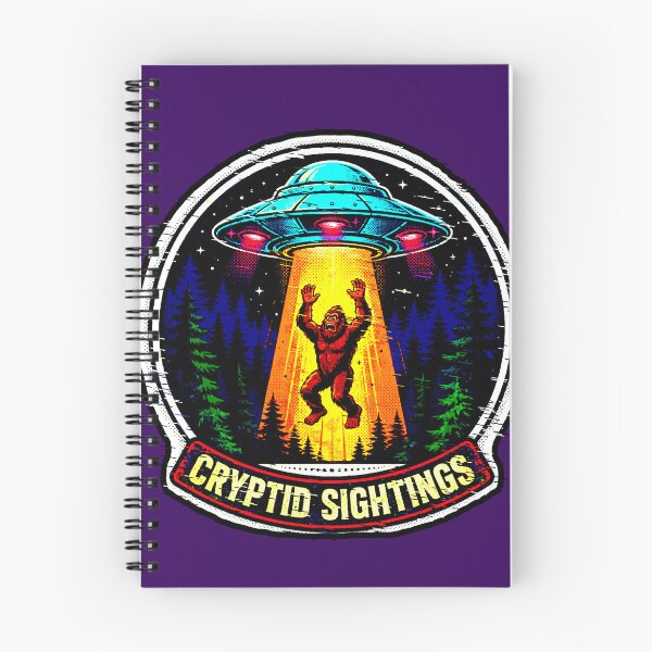 Item preview, Cryptid Sightings | UFO Abducted Bigfoot Design designed and sold by AstronautMerch.