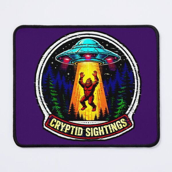 Item preview, Cryptid Sightings | UFO Abducted Bigfoot Design designed and sold by AstronautMerch.