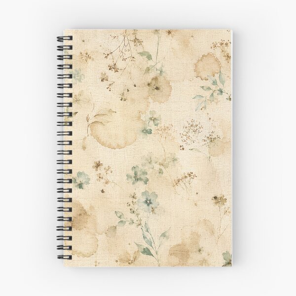 Item preview, Tea Stained Antique Linen Wildflower Botanical Pattern designed and sold by RescueHeart10.