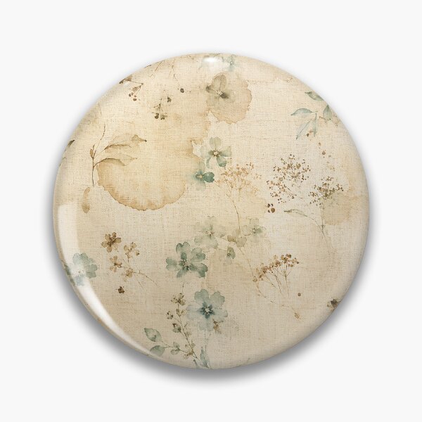 Item preview, Tea Stained Antique Linen Wildflower Botanical Pattern designed and sold by RescueHeart10.