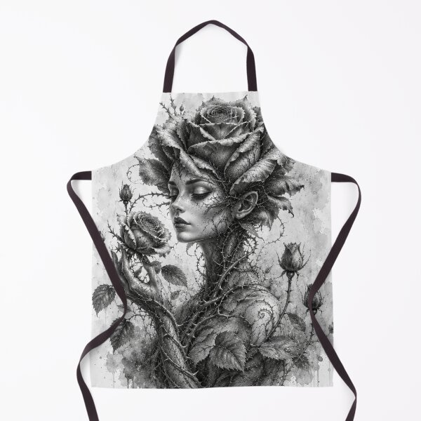 Item preview, Rose personified — botanical elegance in black and white designed and sold by Axokris.