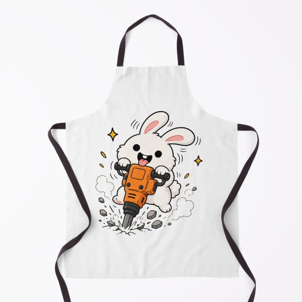 Item preview, Crazy Rabbit Jackhammer Funny Construction Meme designed and sold by MonkiFlipp.