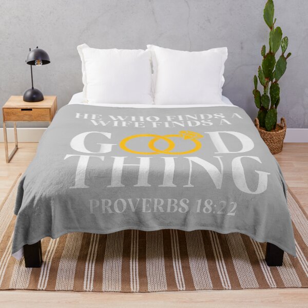 Item preview, He Who Finds A Wife Finds A Good Thing Husband Gifts designed and sold by mjohnson9.