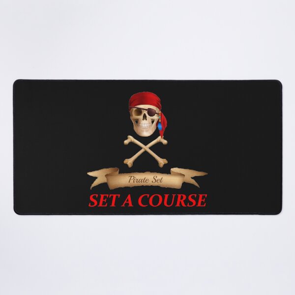 Item preview, Set A Course Pirate Skull Graphic designed and sold by MA-Apparel.