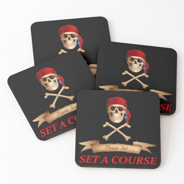 Item preview, Set A Course Pirate Skull Graphic designed and sold by MA-Apparel.