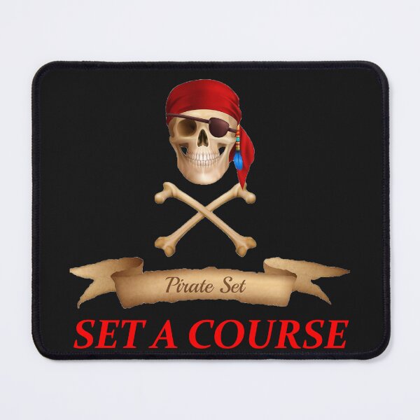 Item preview, Set A Course Pirate Skull Graphic designed and sold by MA-Apparel.