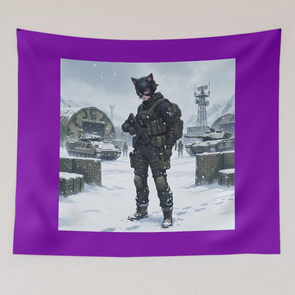 Item preview, Tactical Cyber Cat Soldier designed and sold by JMAVILA ART.