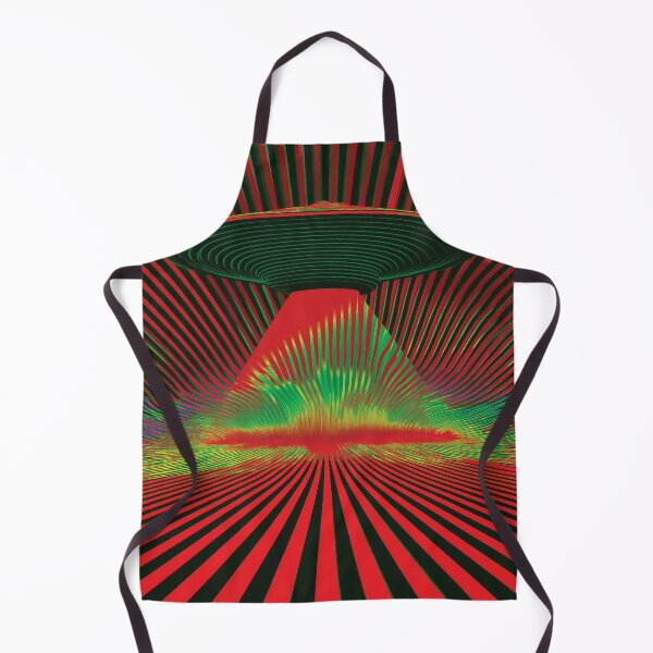 Item preview, Decoration UFO Eerie Space Weirdcore Doomcore Dark Space in Cosmic Red designed and sold by ✨nightvrld.