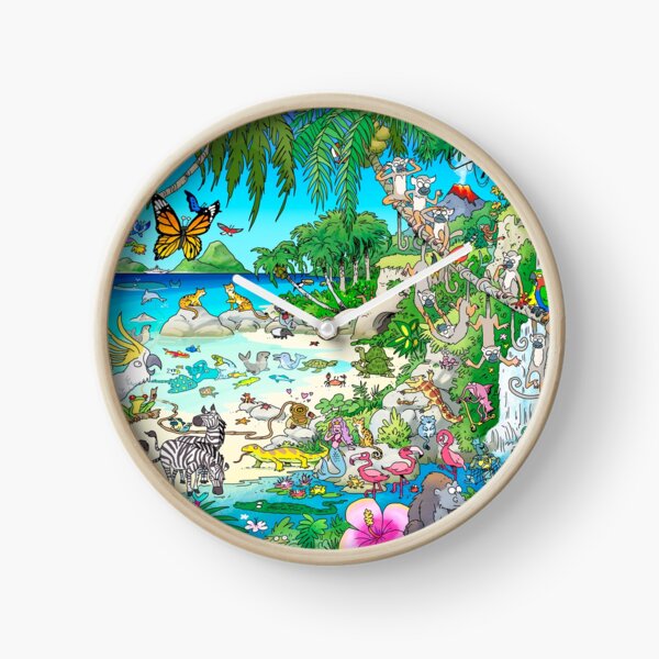 Mermaid Island Clock