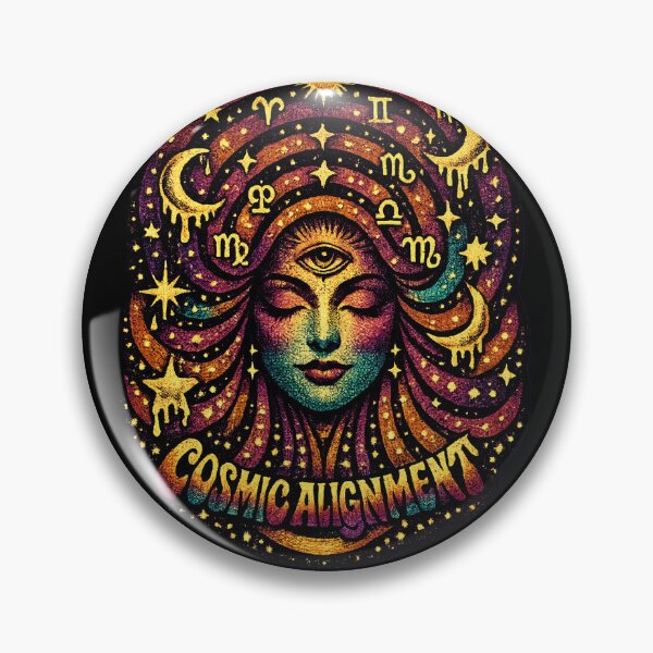 Item preview, Cosmic Alignment – Psychedelic Astrology Goddess Design designed and sold by Arrow2025.