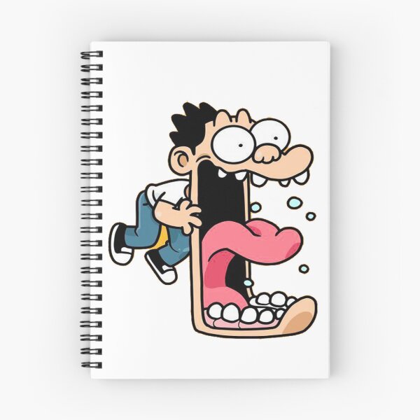 Item preview, Crazy Cartoon Man Eating Himself With Huge Open Mouth designed and sold by alikencengde12.